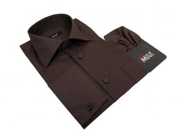 Herren Hemd Lang Arm mit Einstecktuch Klassisch