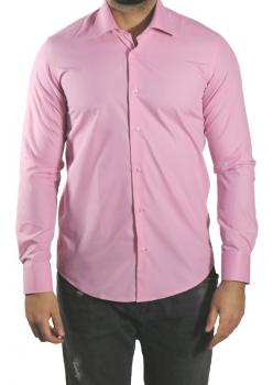 Herren Slim-fit Hemd mit Einstecktuch Langarm