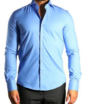Herren extra lang arm Hemd Slim-fit