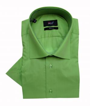 Slim-fit Kurzarm Herren Hemd