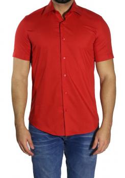 Slim-fit Kurzarm Herren Hemd
