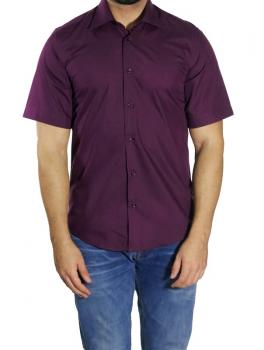 Slim-fit Kurzarm Herren Hemd