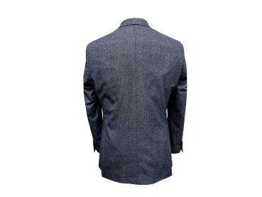 Zweireiher Herren Anzug Blau Vintage Slim Fit