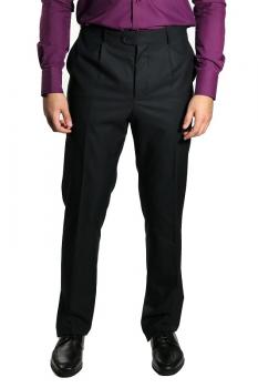 Klassische Herren Bundfaltenhose Regular Fit