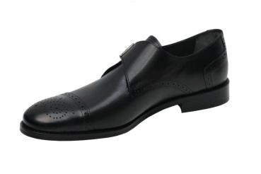 Herren Monk Strap Schnallenschuhe Leder