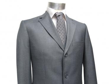 Modern Fit 3-Knopf Herren Anzug Grau
