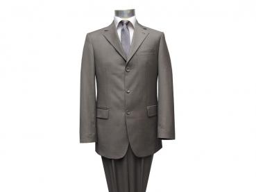 Herren Anzug 3-Knopf Khaki Grün Modern Fit