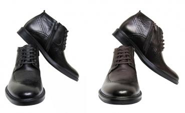 Herren Leder Stiefel Business Freizeit Stiefeletten