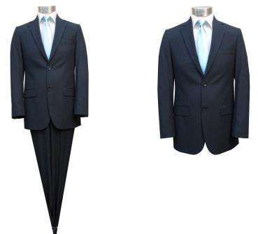 Herren Streifen Slim-fit Anzug