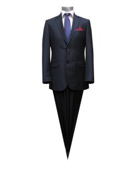 Slim-fit Anzug 2-Schlitz Dunkelblau