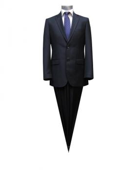 Slim-fit Anzug 2-Schlitz Dunkelblau