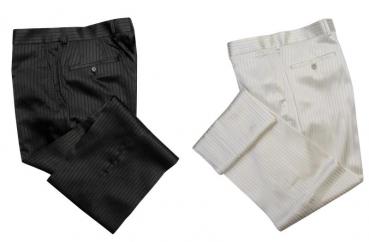 Glanz Herren Hose Festlich gestreift