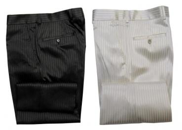 Glanz Herren Hose Festlich gestreift