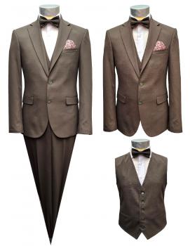 Herrenanzug mit Weste und Fliege Elegant