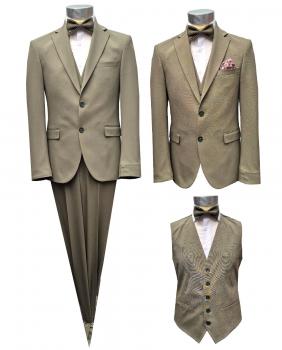 Herrenanzug mit Weste und Fliege Elegant