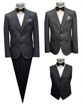 Herrenanzug mit Weste und Fliege Elegant