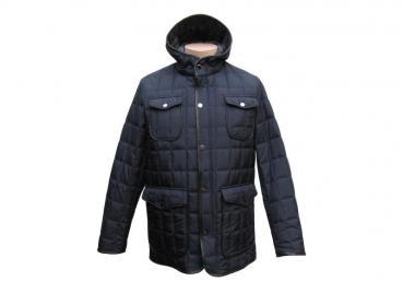Herren Steppjacke Parka mit Kapuze