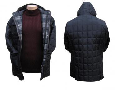 Herren Steppjacke Parka mit Kapuze