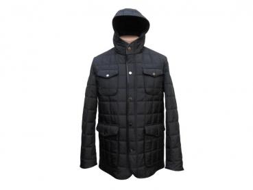 Herren Steppjacke Parka mit Kapuze