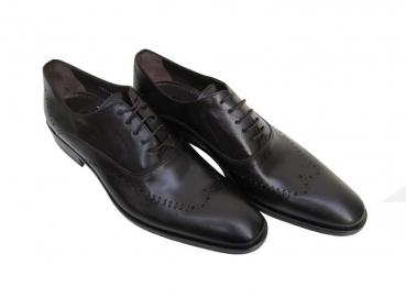 Herren Leder Schuhe Schnürschuhe