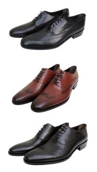 Herren Leder Schuhe Schnürschuhe