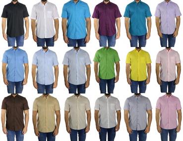 Herren Kurzarm Hemd Regular Fit