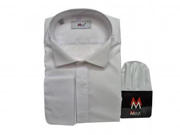 extra Langarm Umschlagmanschetten Gala Hemd Langgröße