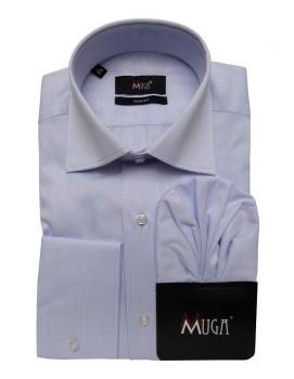 Fischgrät Slim-fit Herren Hemd Langarm