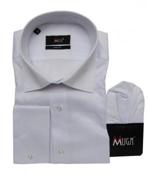 Fischgrät Slim-fit Herren Hemd Langarm