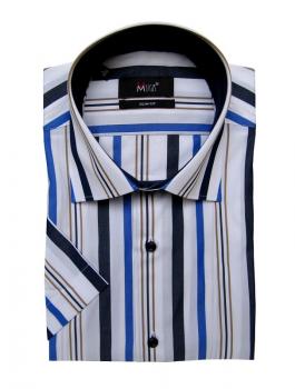 Kurz Arm Slim-fit Herren Hemd