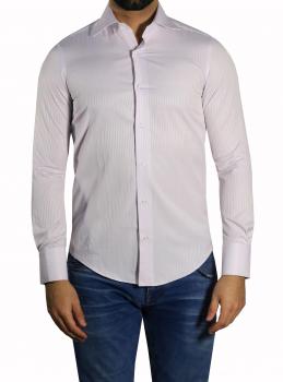 Slim-Fit Herrenhemd Schattenstreifen