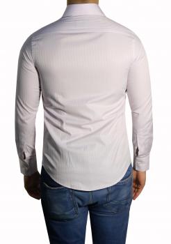 Slim-Fit Herrenhemd Schattenstreifen