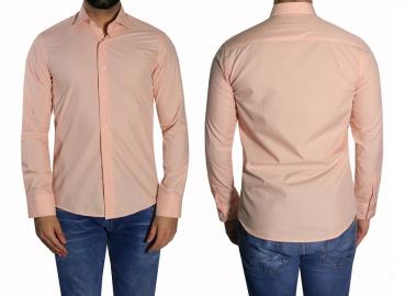 Slim-fit Herrenhemd Sportmanschette