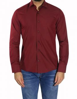 Slim-fit Herrenhemd Sportmanschette