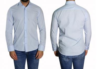 Slim-fit Herrenhemd Sportmanschette