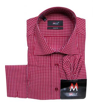 Herren Vichy Hemd Slim-fit Lang Arm