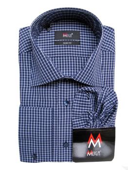 Herren Vichy Hemd Slim-fit Lang Arm