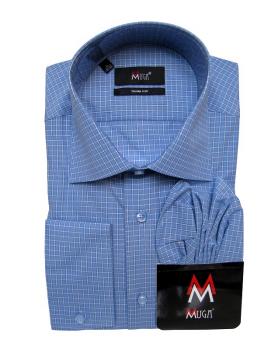 Herren Vichy Hemd Slim-fit Lang Arm