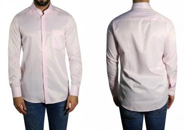 Diagonal gestreiftes Hemd Regular Langarm