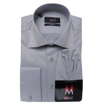 gestreiftes Herren Hemd Slim-fit Lang Arm