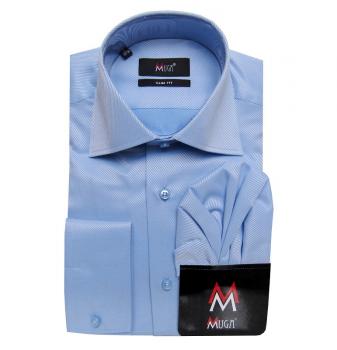 gestreiftes Herren Hemd Slim-fit Lang Arm