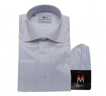 gestreiftes Herren Hemd Slim-fit Lang Arm