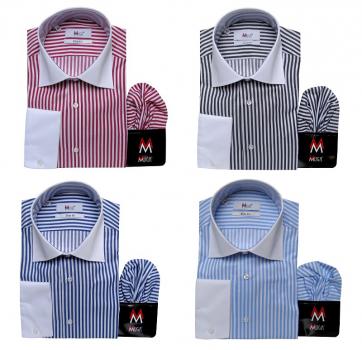 Winchester Kontrast Kragen Hemd Slim-fit