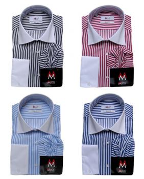 Winchester Kontrast Kragen Hemd Slim-fit