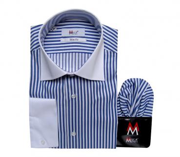 Winchester Kontrast Kragen Hemd Slim-fit