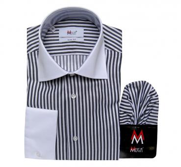 Winchester Kontrast Kragen Hemd Slim-fit