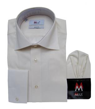 Uni Streifen Herrenhemd Slim-fit Lang Arm