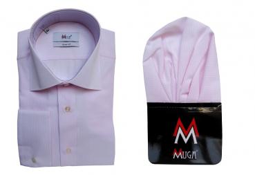 Uni Streifen Herrenhemd Slim-fit Lang Arm