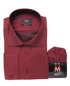 Extra Langarm Herren Hemd Fischgrät Slim-fit