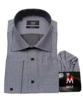 Extra Langarm Herren Hemd Fischgrät Slim-fit